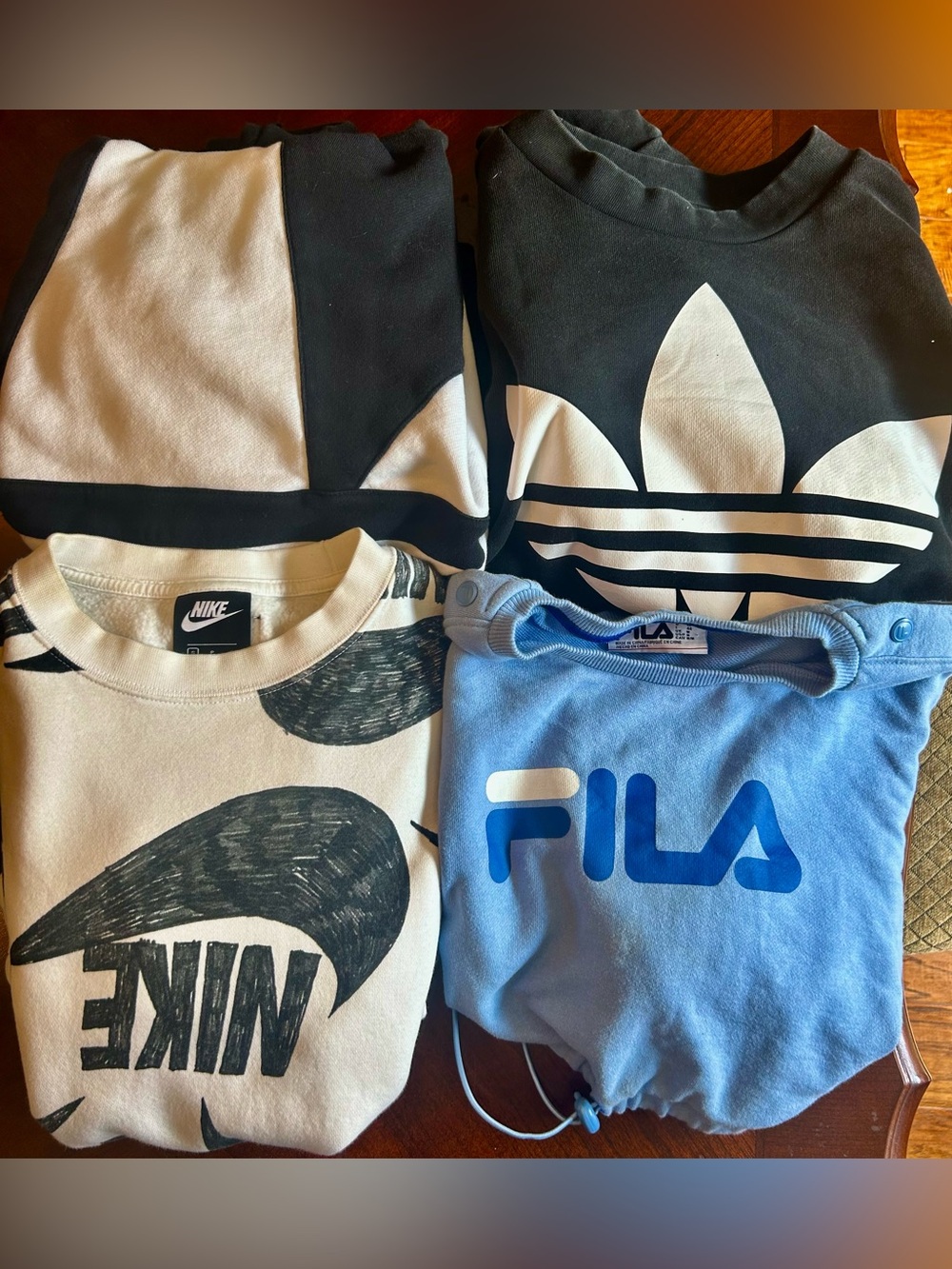 adidas Fila Nike Sweatshirt Bundle